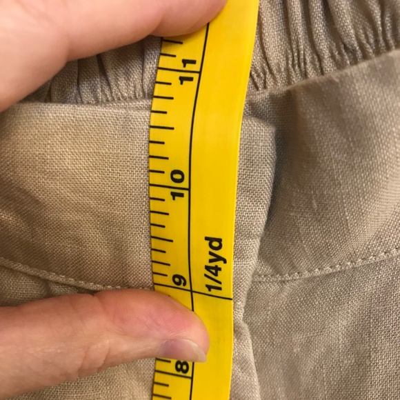 Magaschoni 100% pure linen taupe wide leg trouser, NWT, XS - Picture 10 of 11